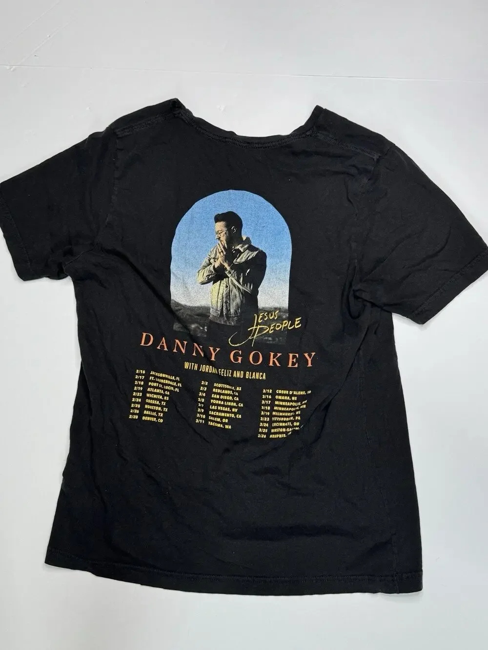 Danny Gokey Jesus People 2023 Tour T-Shirt Adult 2XL Black Christian Music